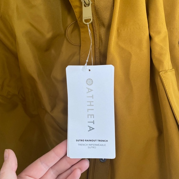 Athleta Jackets & Coats Athleta Sutro Rainout Trench Jacket Brass